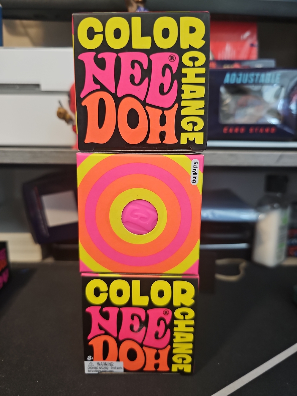 3x NeeDoh Color Change | NEW AUTHENTIC | Schylling Original| Pink, Yellow, Blue